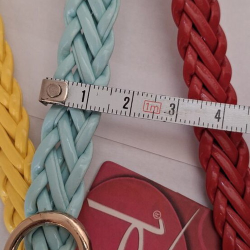Modissimo women's braided belts new, set of 3 colors, 1 meter