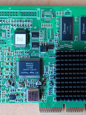 ATI Rage 128 32MB graphics card used, AGP