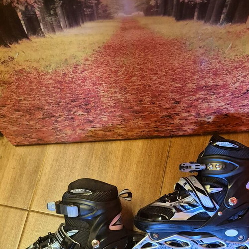 Rollerblades size L with LED wheels like new
