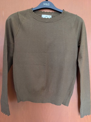 Mango women's sweater like new, green, size S