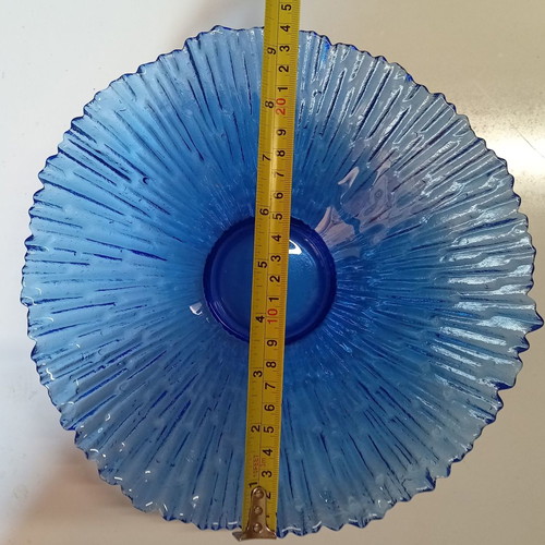 Pavel Panek Ice Blue glass bowl used