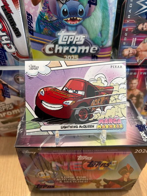 Disney Topps Neon Lightning McQueen Manga Madness collectible card like new