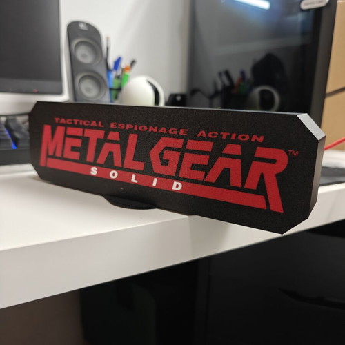 Metal Gear Solid lamp with USB and switch