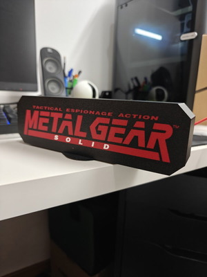 Metal Gear Solid lamp with USB and switch