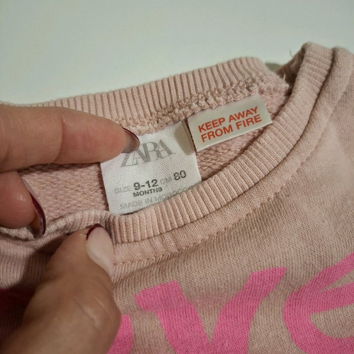 Baby girl set 9-12 months 80cm Zara sweater and new ZY Baby knitted leggings