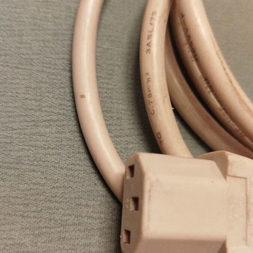 Power cables and extension used, 2 meters, set of 3 pieces