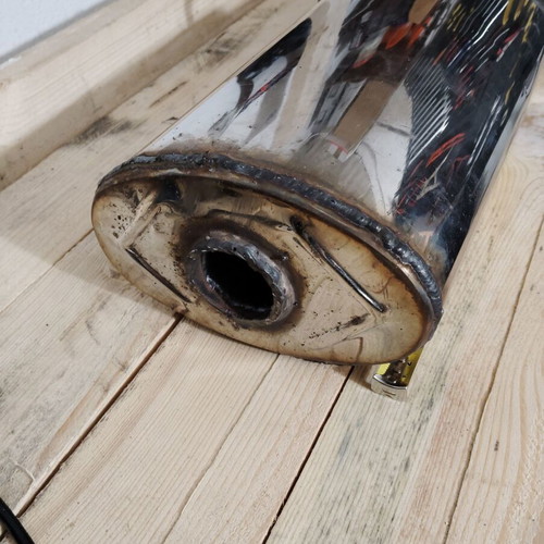 Exhaust tip free flow like new with silencer and genuine HKS tip