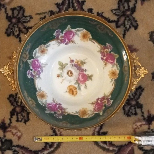 Scherzer bowl used, porcelain decorative, 1980s