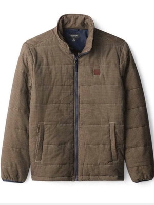 Brixton Mens Cass Puffer Jacket new, size S/M, 100% polyester