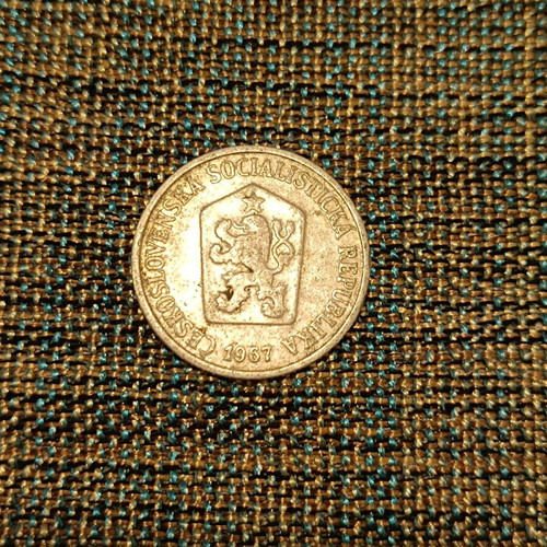Czechoslovakia 10 haleru coin used