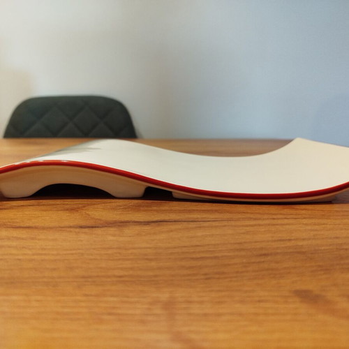 Designer serving platter with wave design, unused