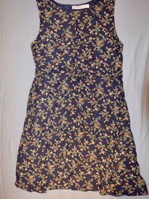 Doca summer cotton dress, blue, size M