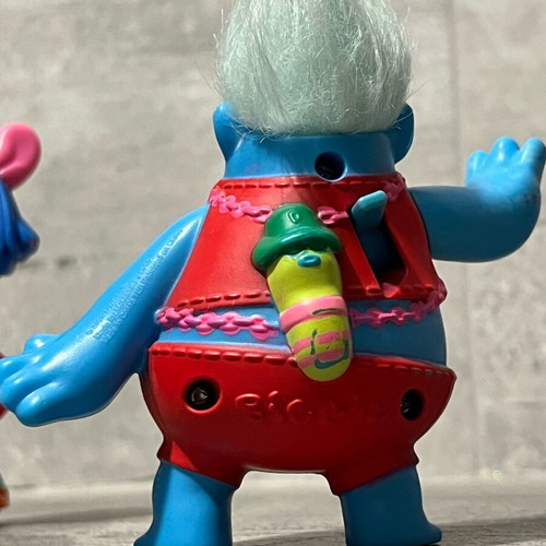Trolls figures used, set of 3 pieces