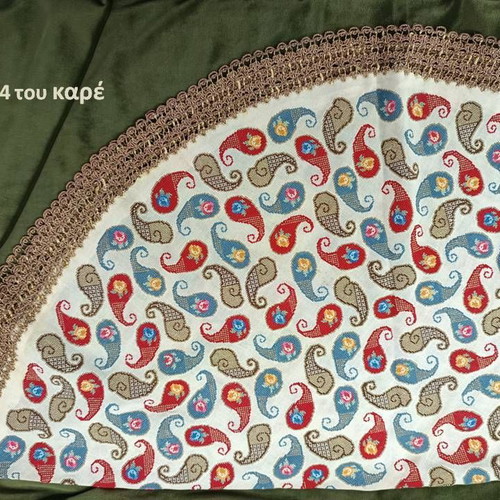 Antique Rotonda collectible embroidery used with Boteh paisley design