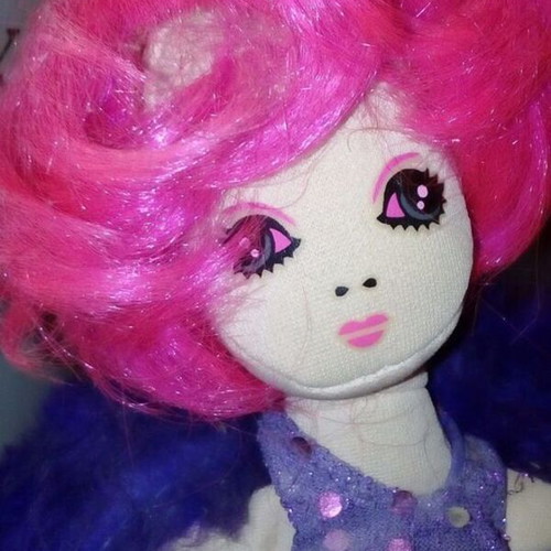 Sephora cloth collectible doll used, disco girl 2006
