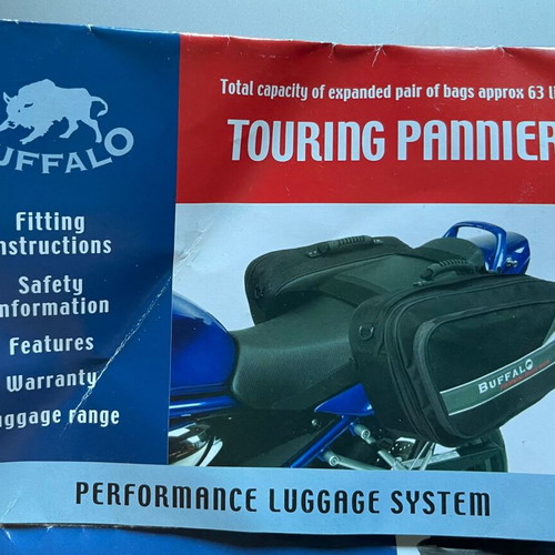 Buffalo Getaway 48L motorcycle saddlebags like new