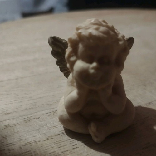 Handmade angel figurine used, ceramic, from Venice