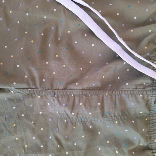 Men's khaki polka dot swim shorts xxl used, Waves Swimming Gear
