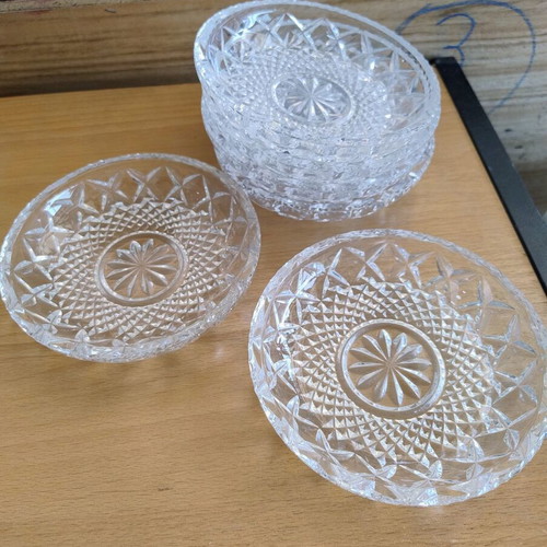 Set of 6 vintage dessert plates, 14.5 cm diameter