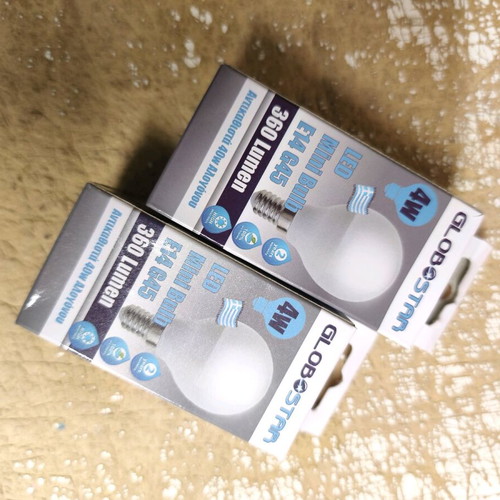 GloboStar LED bulb 4W for E14 socket warm light, 2 pieces new