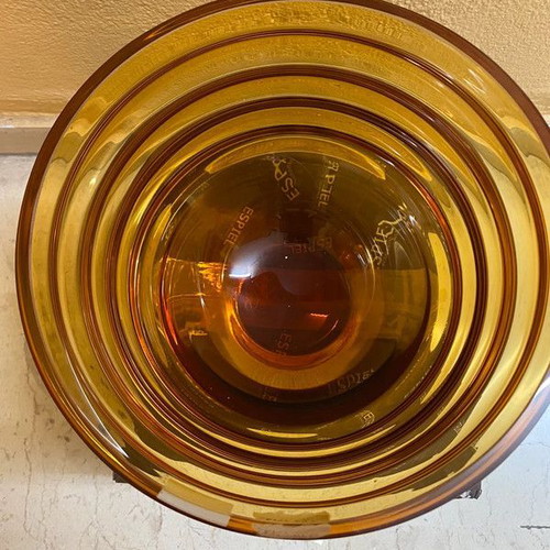 Orange crystal vase new