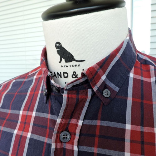 Lyle and Scott Mens Long Sleeve Checked Shirt Size M like new, blue red