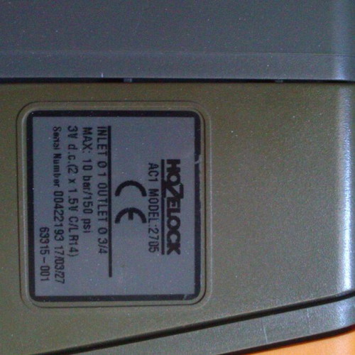 Hozelock AC1 2705XYM37 irrigation programmer used