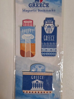 Magnetic bookmarks new with Ancient Greece theme, set of 3