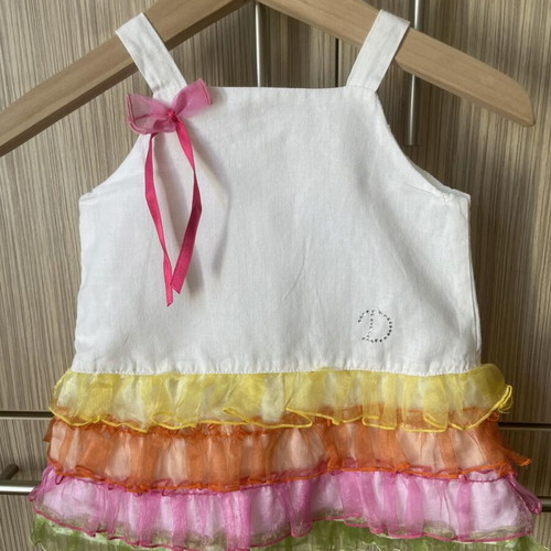 Set of 2 dresses for 18-month girl like new (Lapin House, Delfino)