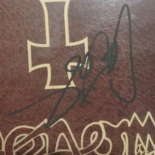 Venom At War With Satan 1984 LP used, signed by the band
