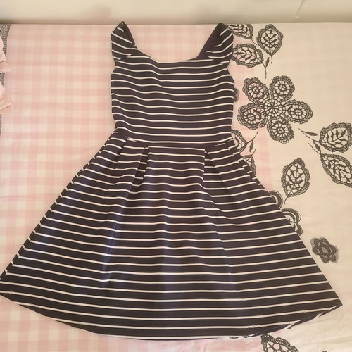 Pink Woman summer dress like new, white and blue, size S