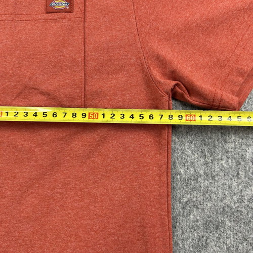 Dickies T-shirt Large with pocket, orange, streetwear workwear