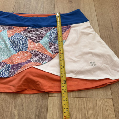 Eleven by Venus Williams tiered multicolor tennis workout skort size L like new