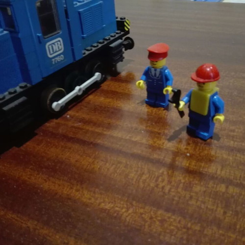 Lego 7760 Diesel Shunter Locomotive used, complete train wagon 100%