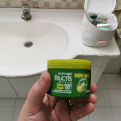Fructis Shine Wax hair styling product nearly full