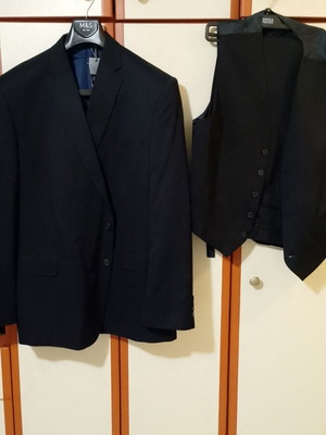 Σετ κουστούμι 3 κομματιών Marks & Spencer κανονική γραμμή μπλε καινούργιο