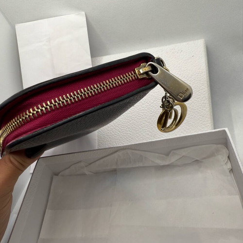 Christian Dior Diorissimo Voyageur Taurillon wallet black like new