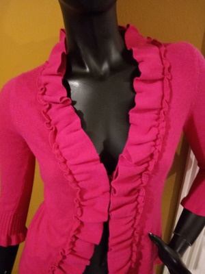 Marks and Spencer Per Una knitted cardigan new, fuchsia
