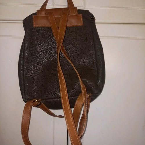 Backpack women's like new, dark brown color