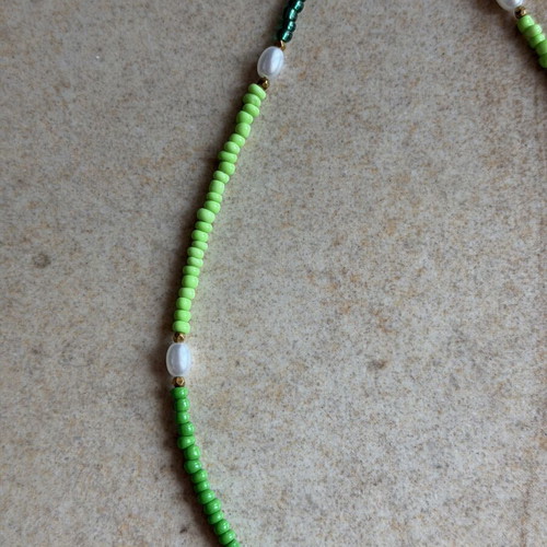 Set of 3 summer necklaces, colorful orange