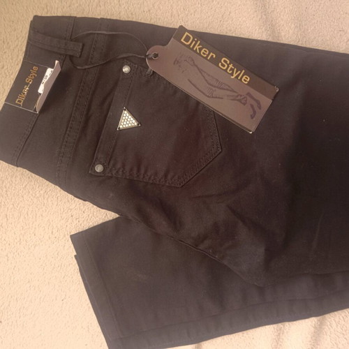 Diker Style Slim Fit Pants 38 new, black