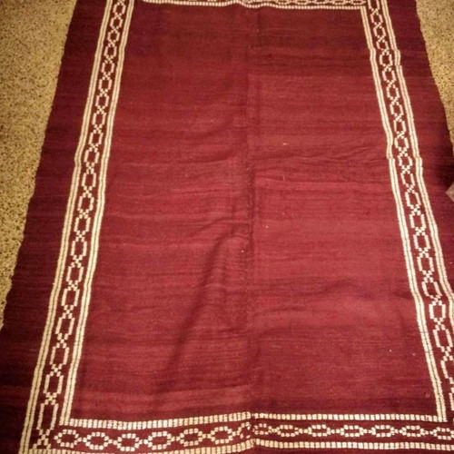 Wool kilim throw old used