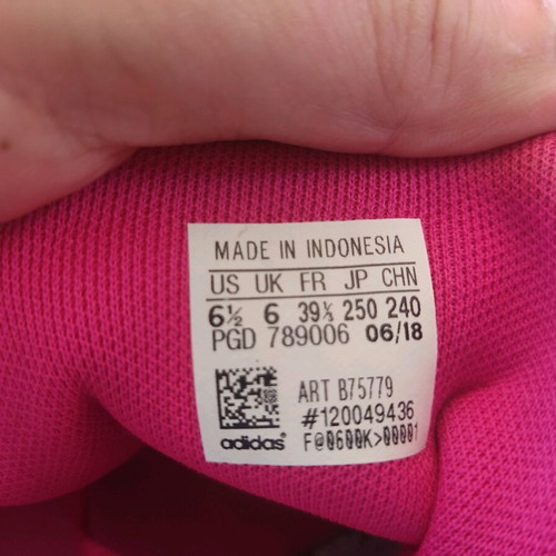 Adidas pink sneakers used, size 39, athletic style