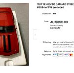  LIMITED 1969 CHEVROLET CAMARO YENKO SC / GMP LIMITED EDITION / 1:18 - RED / DIECAST