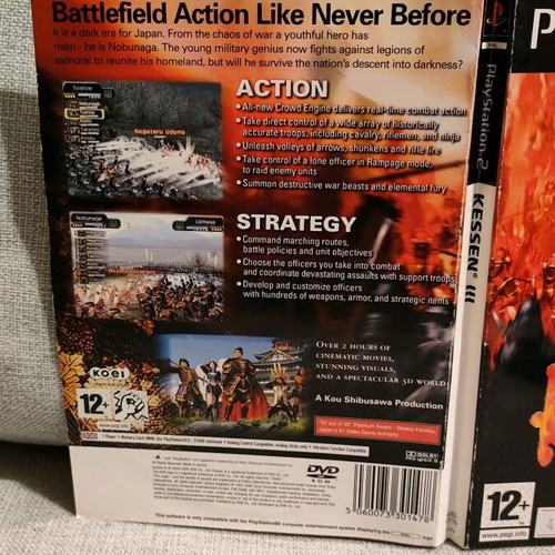 Kessen 3 PS2 used, in very good condition
