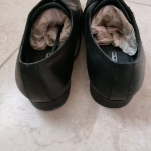GK Uomo men's shoes new, black, size 44, moccasins