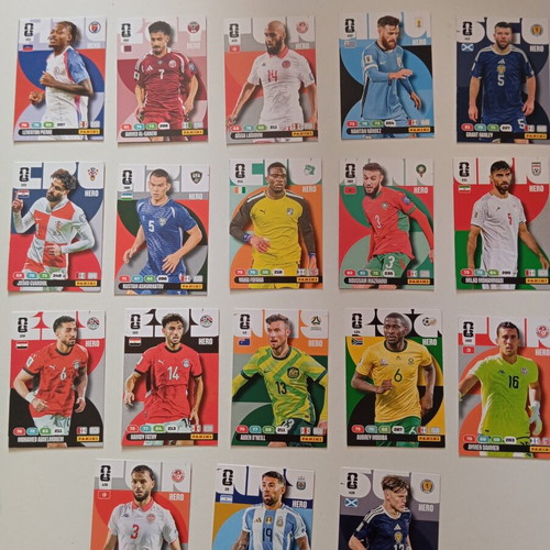Panini FIFA World Cup authentic cards pack of 18, like new