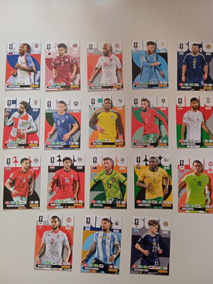 Panini FIFA World Cup authentic cards pack of 18, like new