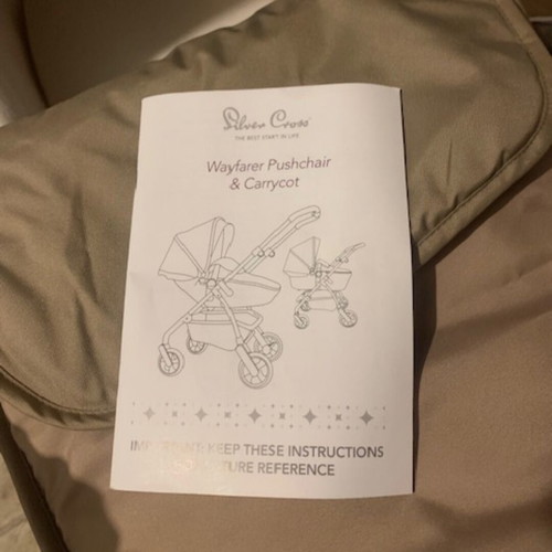 Silver Cross 2-in-1 stroller and carrycot used