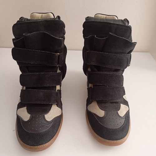 Isabel Marant ankle boots used, size 38, black and grey